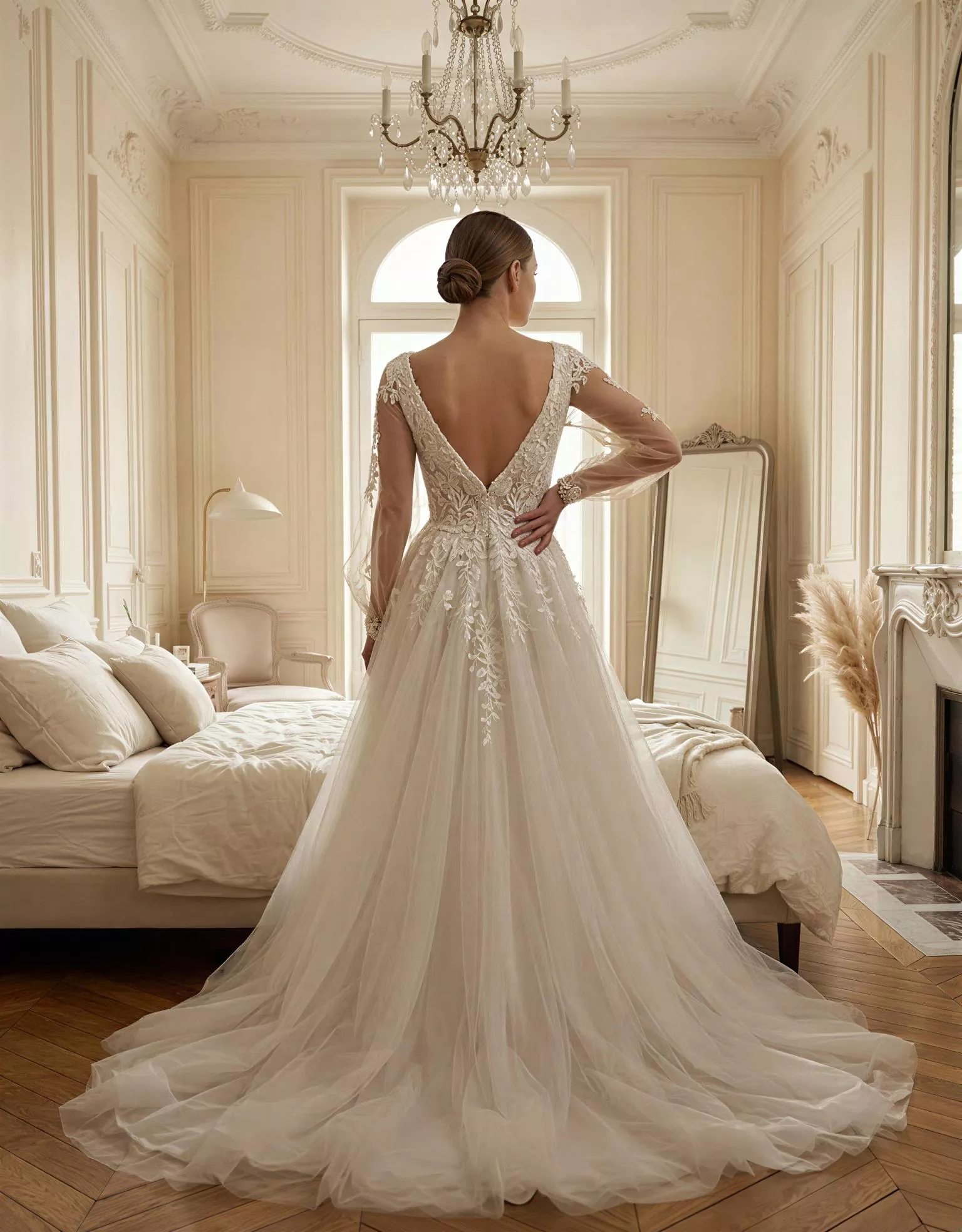 vestido-novia-Pyrhus-outletnupcial-encaje-escoteenv-espaldaenv-atelierdebodas
