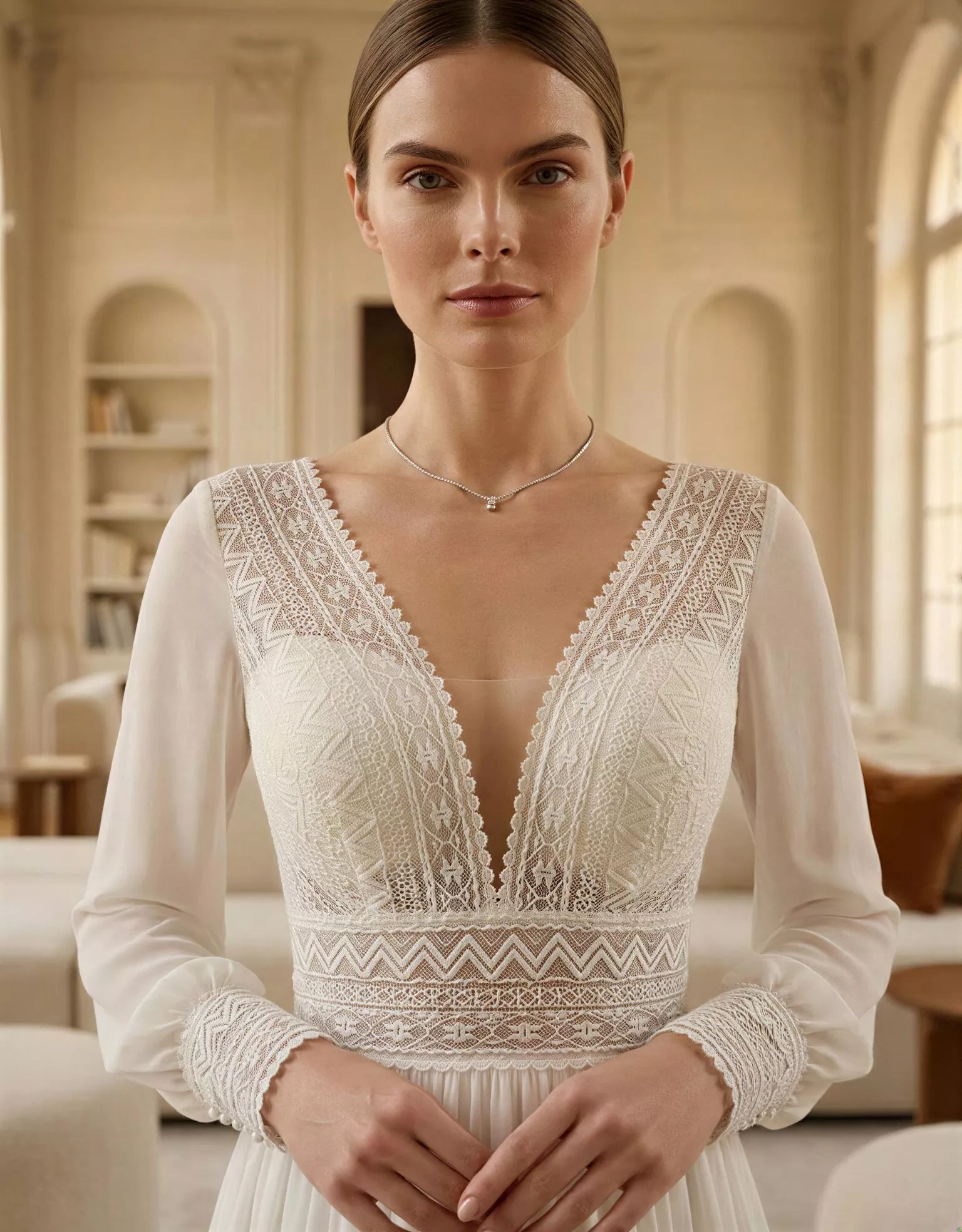 vestido-novia-qilara-outletnupcial-encaje-escoteenv-espaldaenv-detalle-atelierdebodas