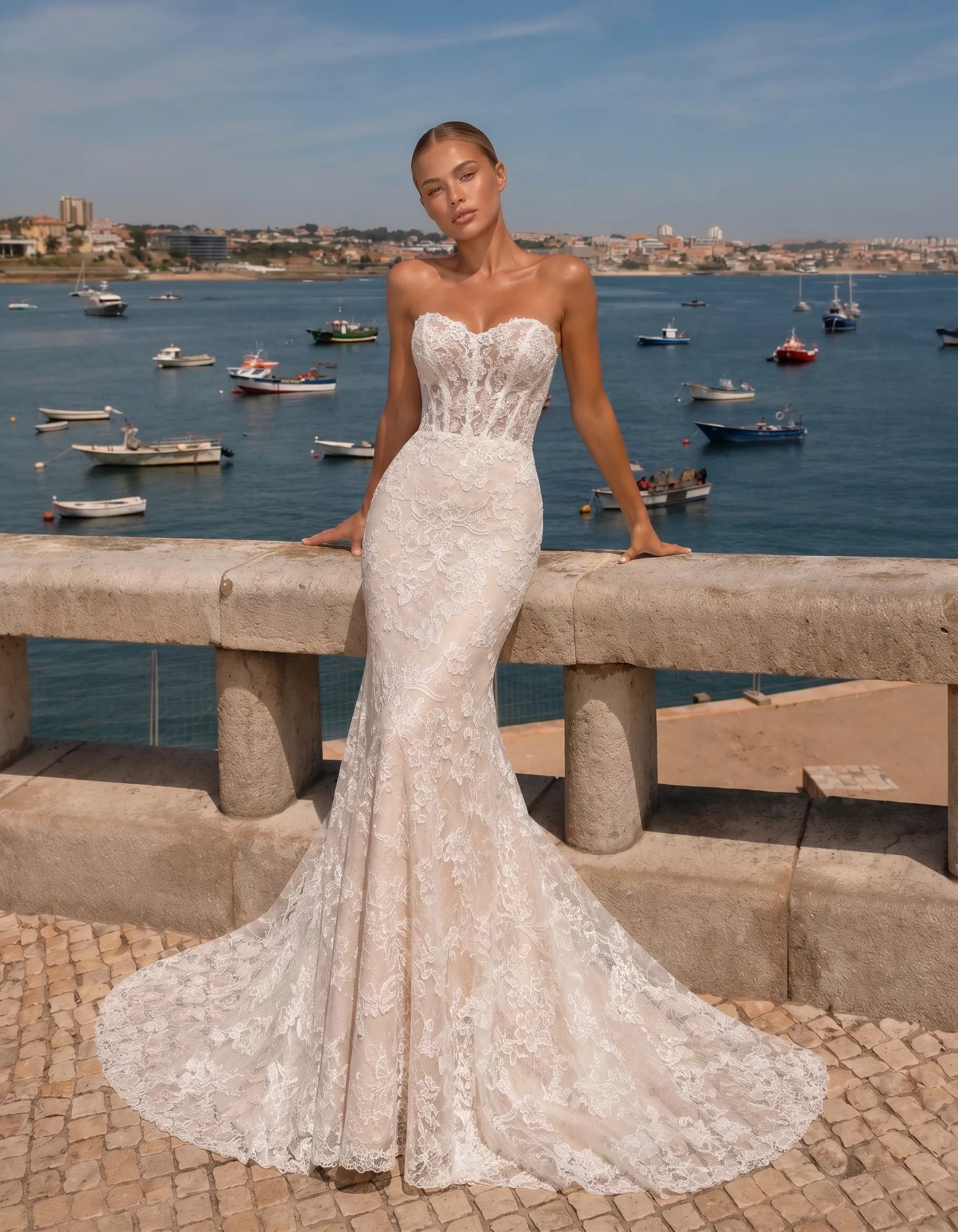 vestido-novia-aurora-outletnupcial-crepé-escotecorazón-espaldarecta-frente-atelierdebodas