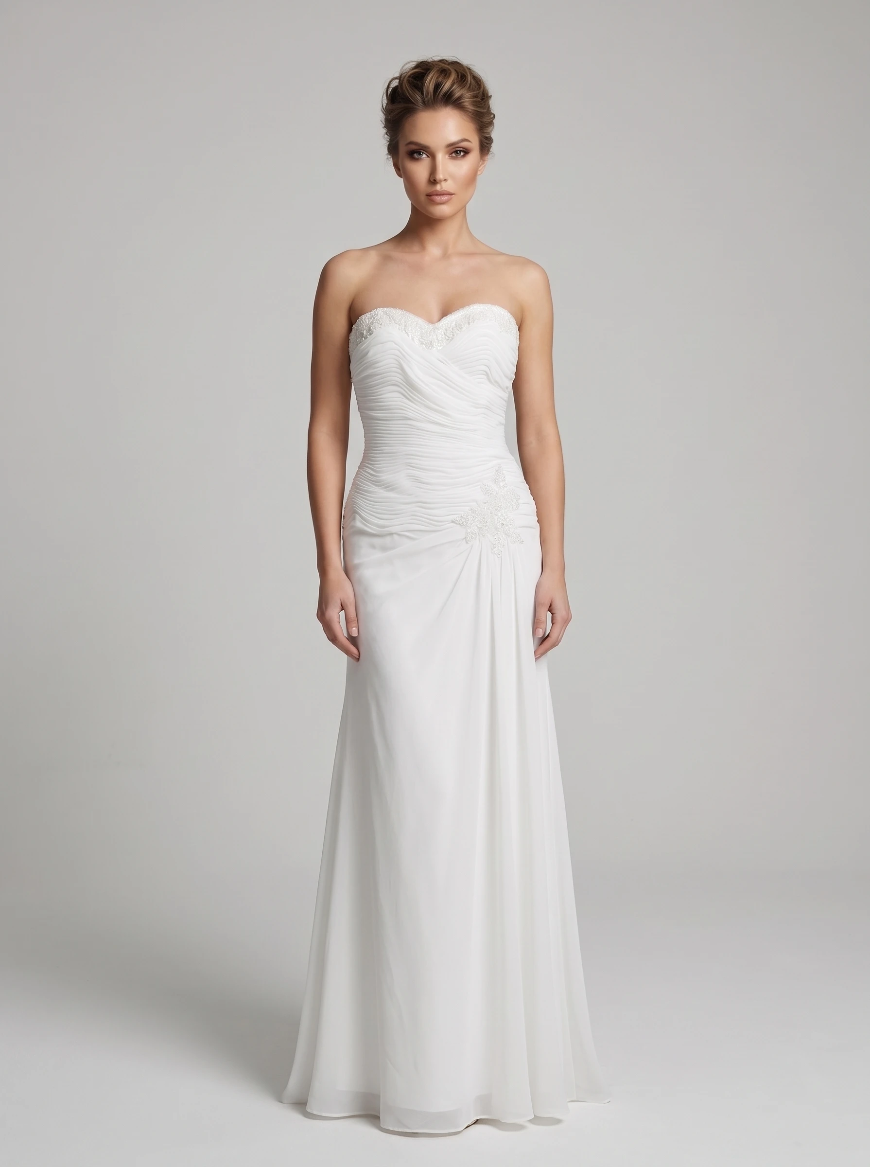 Vestido de novia Evase palabra de honor outlet - Outlet Nupcial