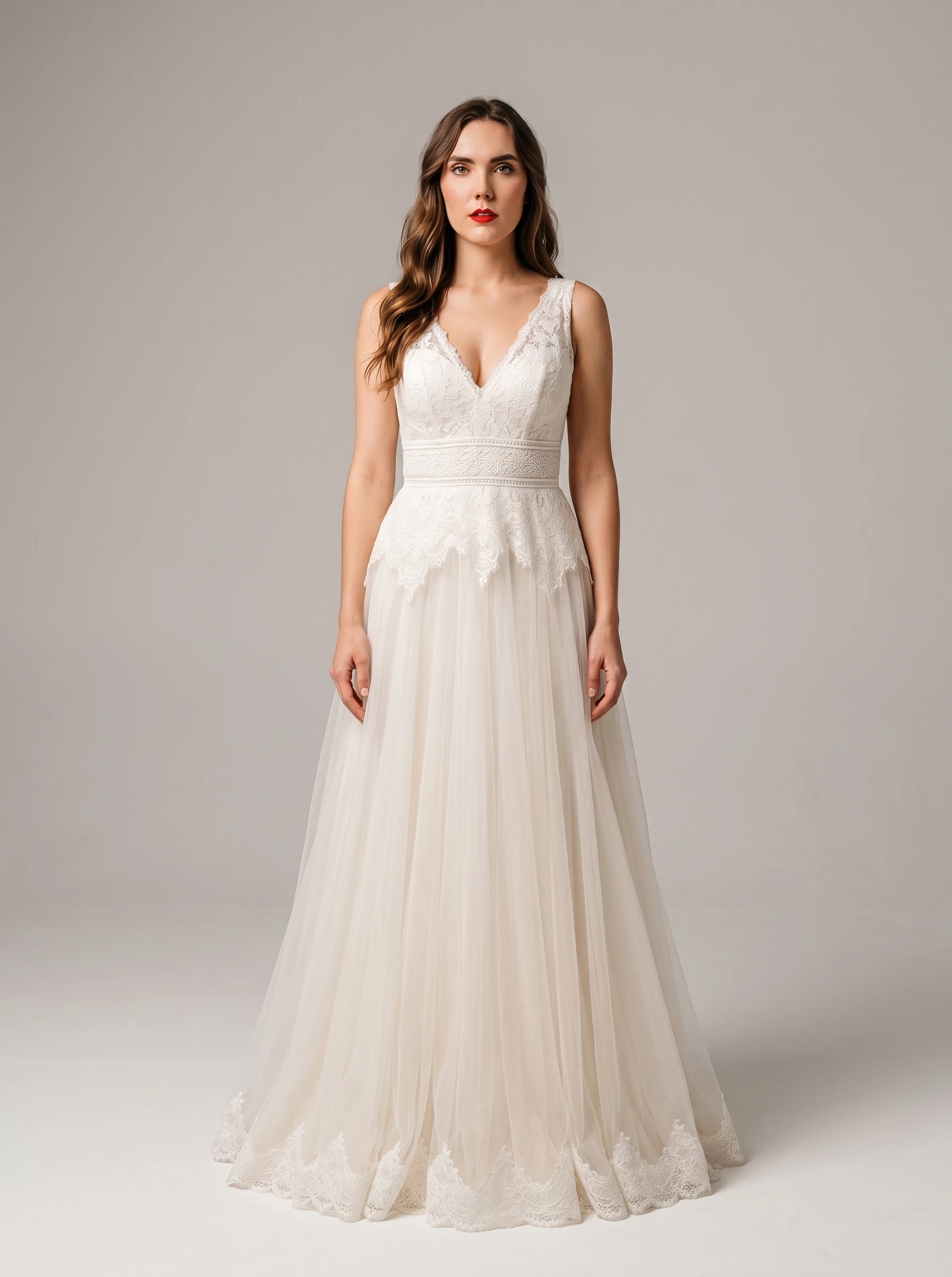 Vestido de novia Feline encaje outlet - Outlet Nupcial