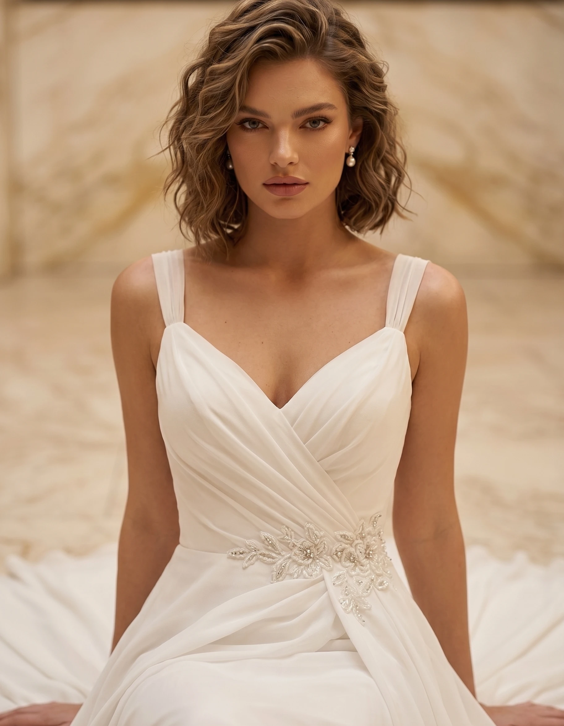 vestido-novia-llana-crepe-escotecuadrado-espaldacuadrado-detalle-outletnupcial