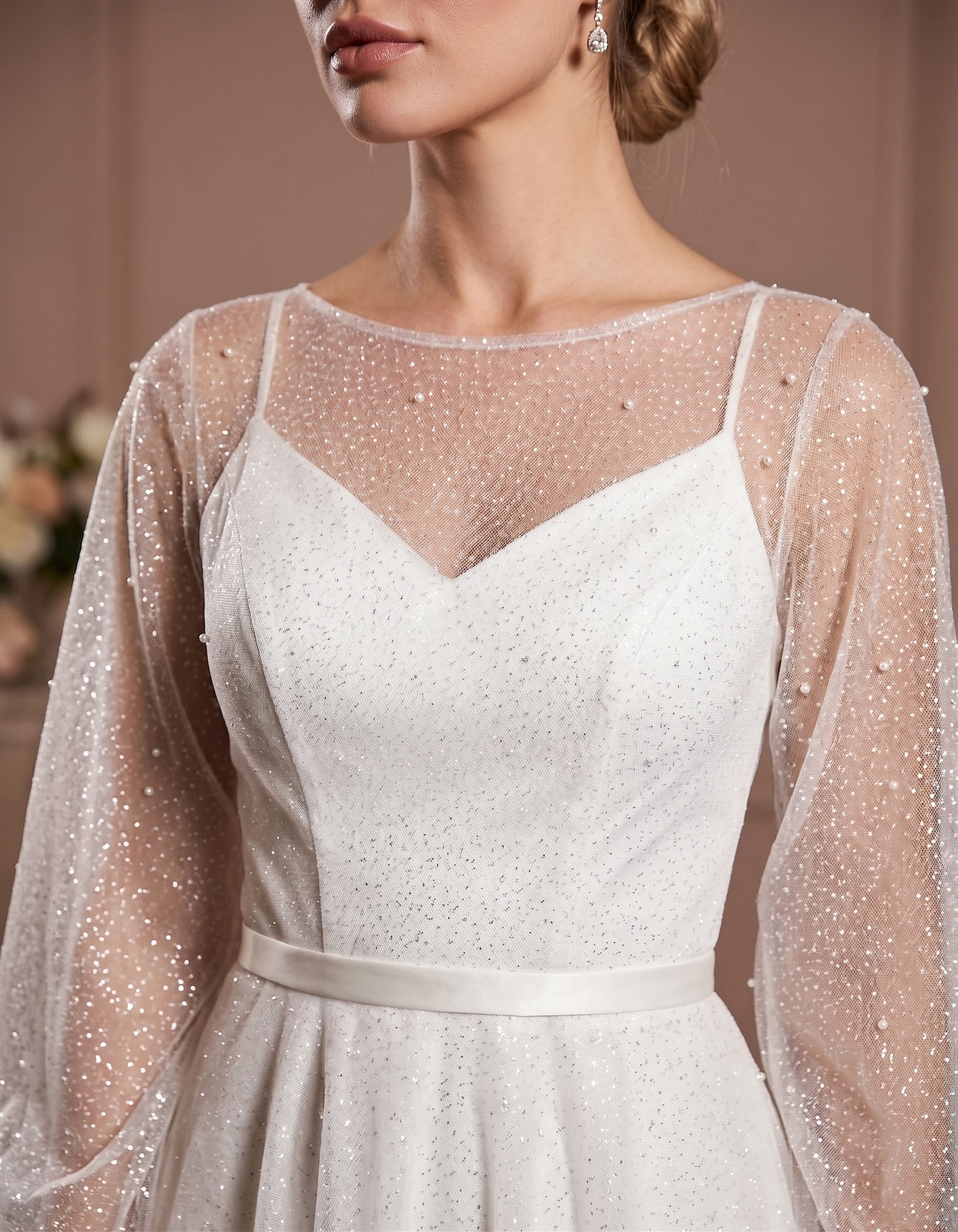 vestido-novia-maria-tul-escoteilusion-espaldailusion-detalle-outletnupcial