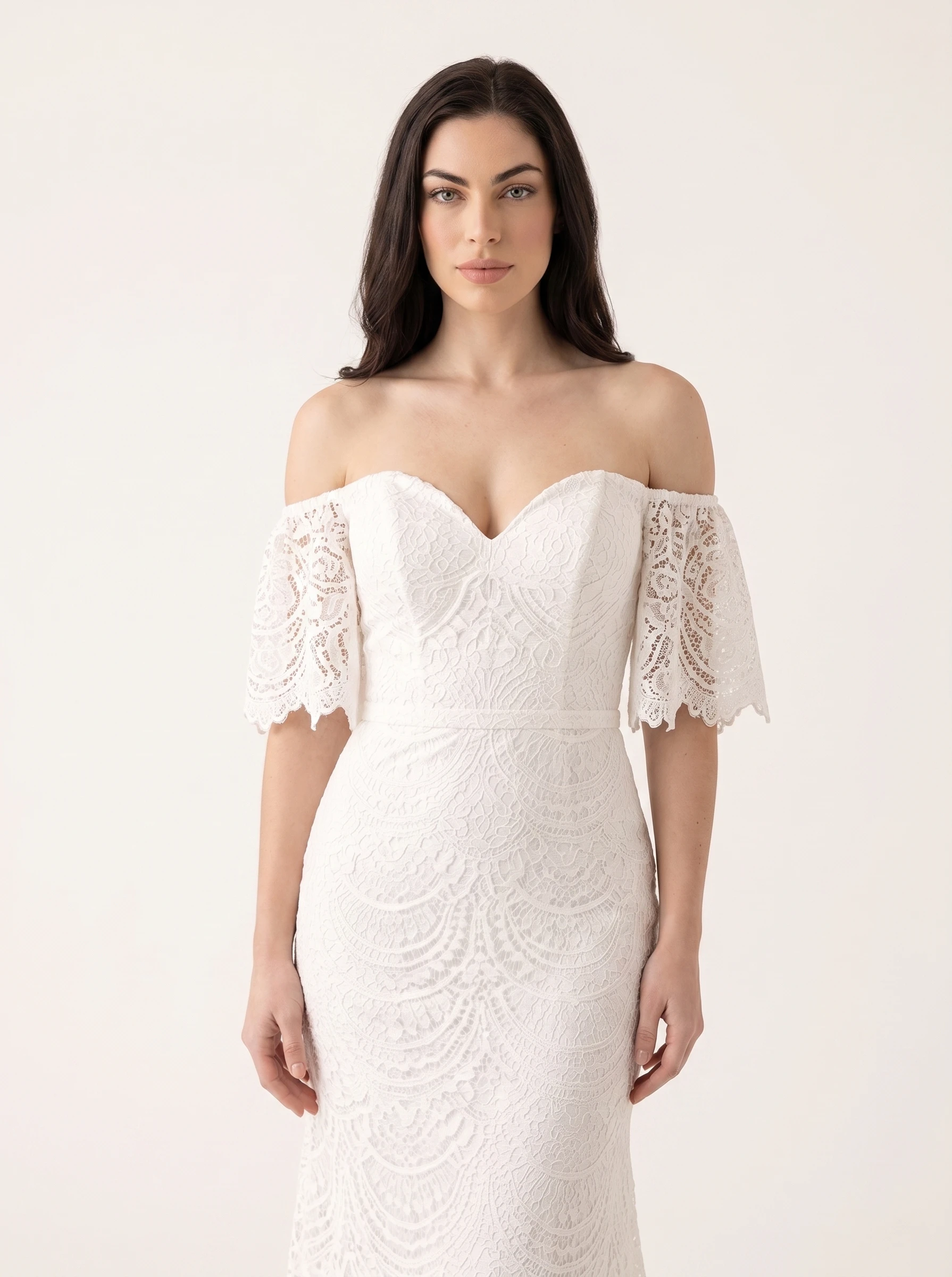 Vestido de novia ORIANA sirena outlet - Outlet Nupcial