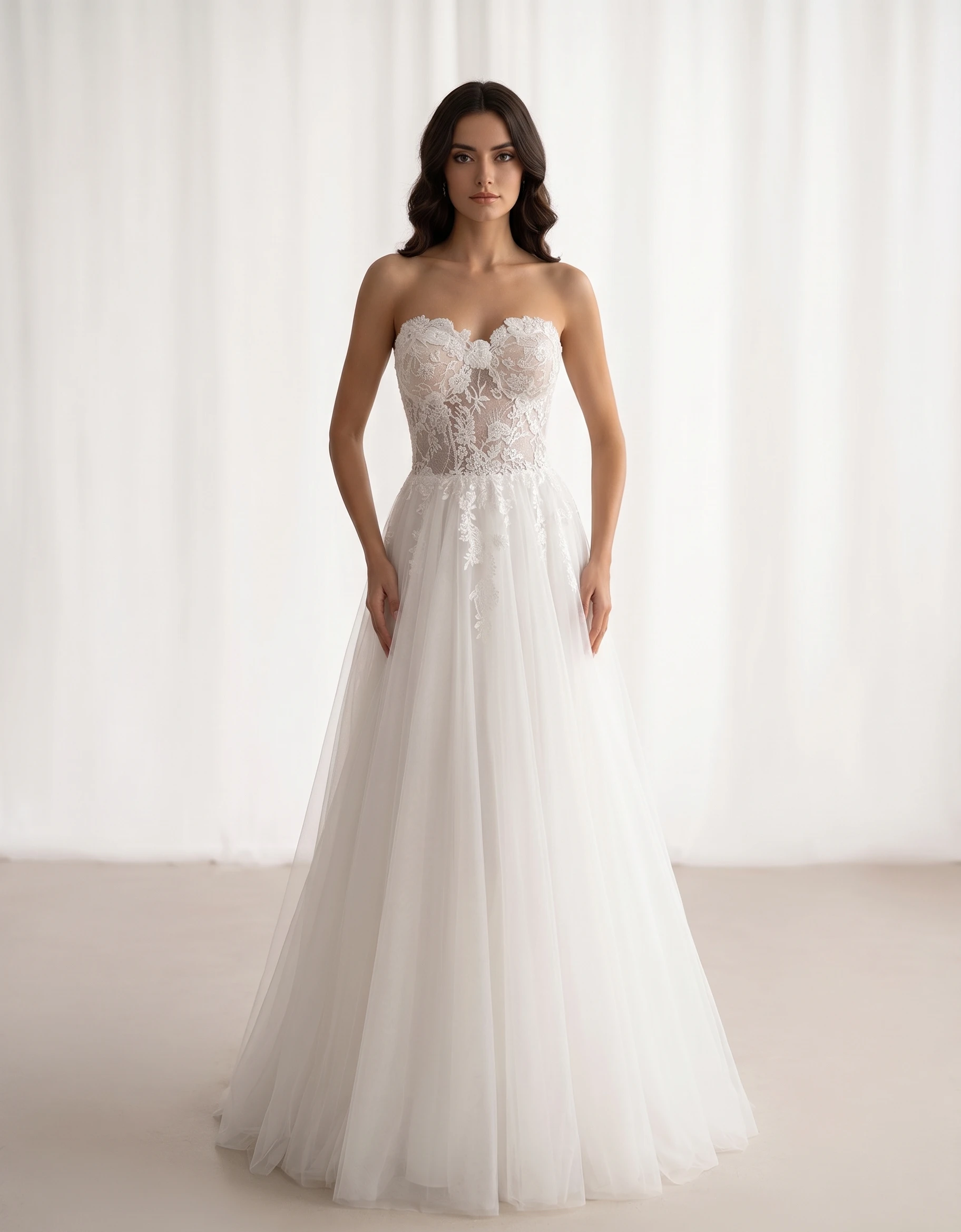 vestido-novia-patricia-encaje-escotecorazon-espaldacorazon-frente-outletnupcial