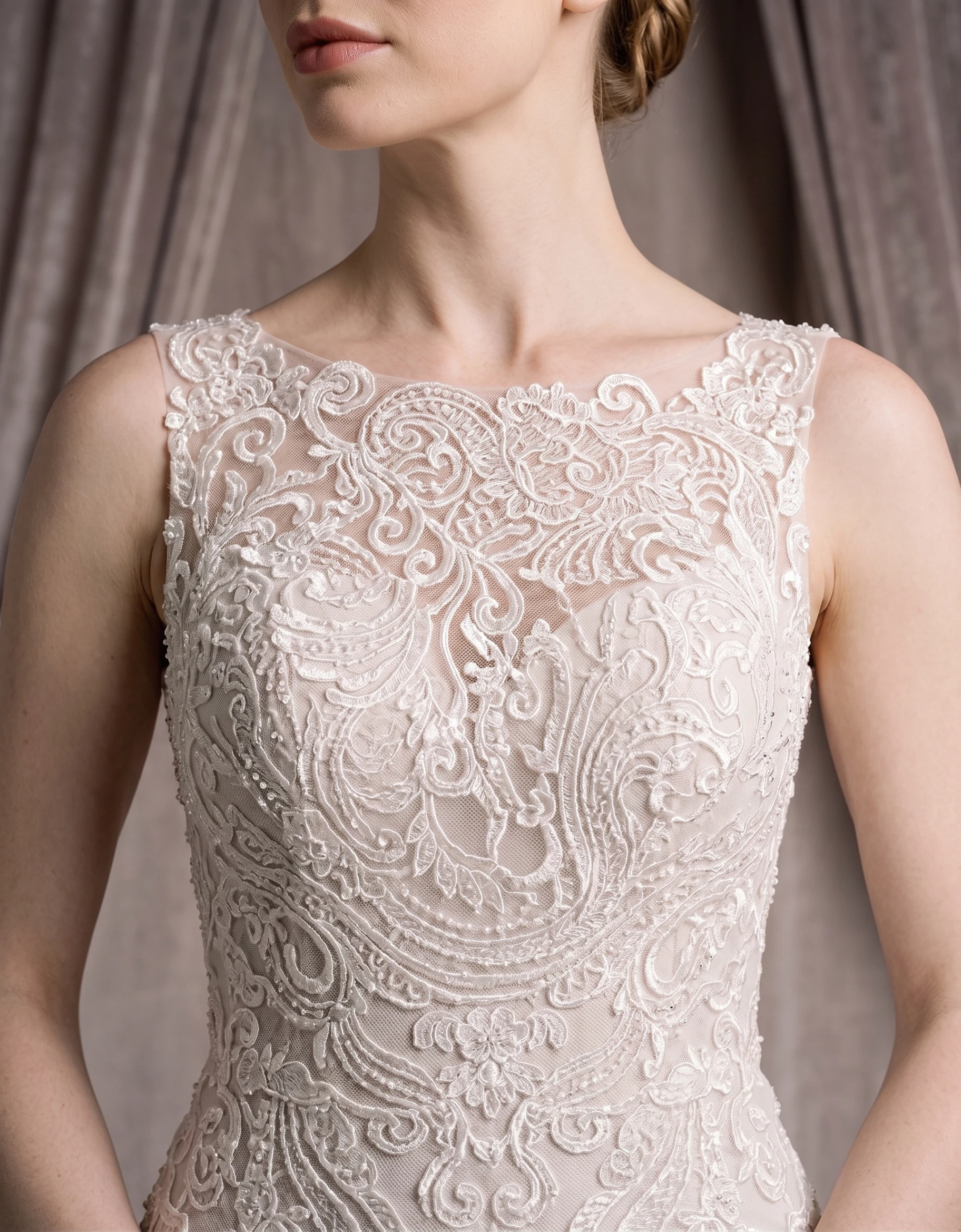 vestido-novia-uliana-encaje-escotebarco-espaldabarco-detalle-outletnupcial